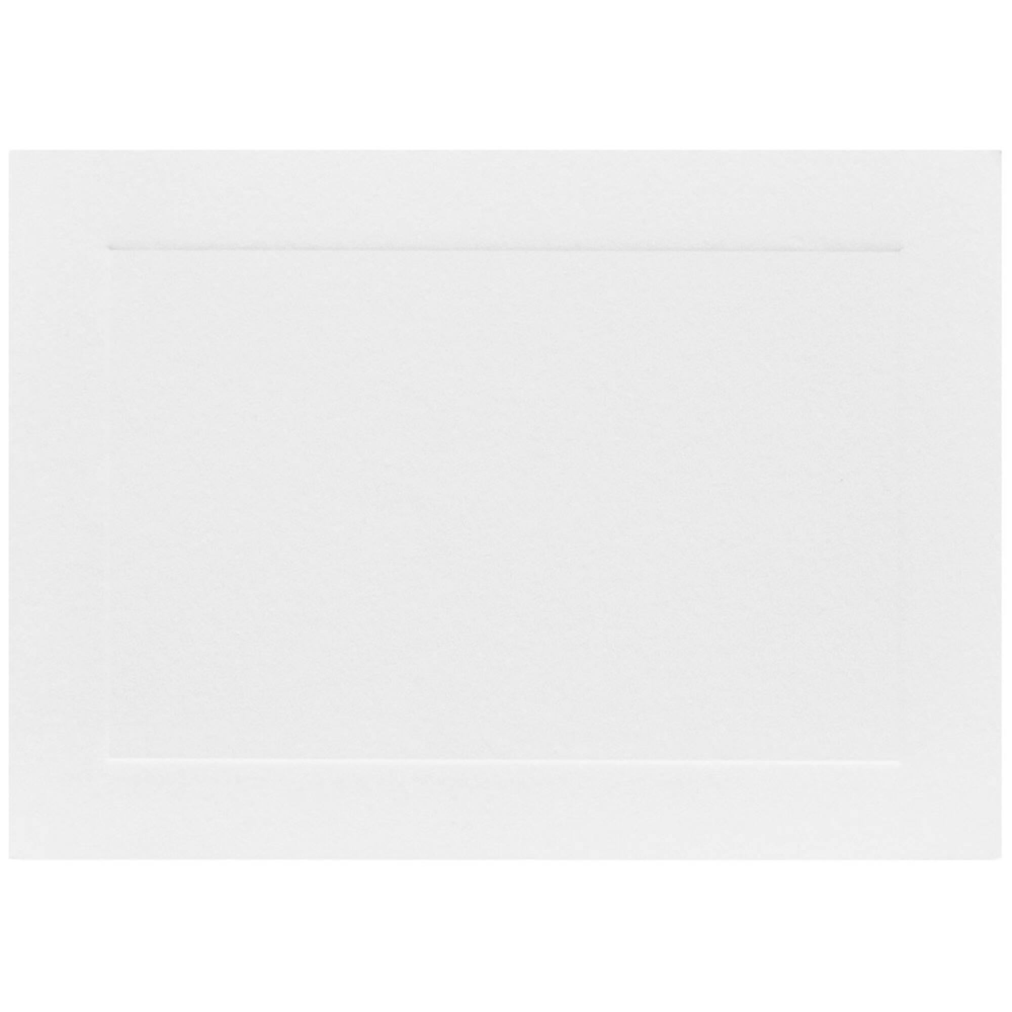 JAM Paper 3.5" x 4.875" White Panel Blank Flat Note Cards